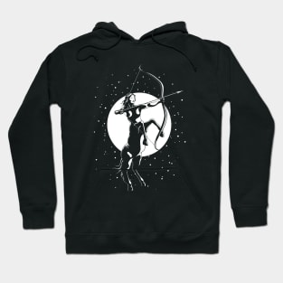 Centaur Archer Woman - Sagittarius Astrological Zodiac Sign Hoodie